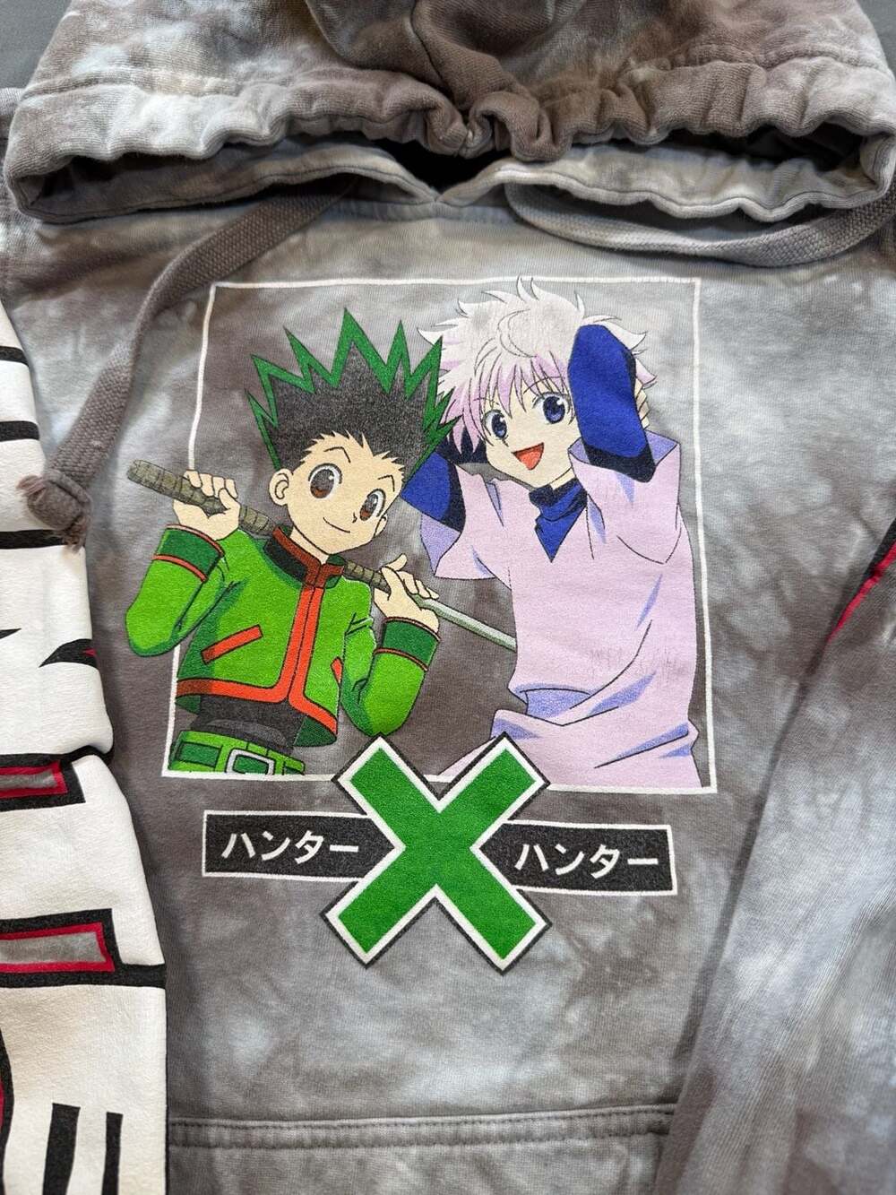 Hunter x Hunter Gon and Killua Tie-Dye Hoodie Size M